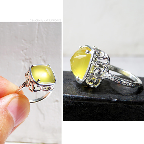 イエローオパール リング / Yellow Opal Ring 3枚目の画像