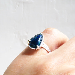 ブラック オパール リング / Black Opal Ring 5枚目の画像