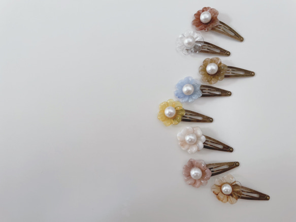 キッズアクセサリー♡ヘアピン♡パッチンピン♡ハンドメイド♡アクセサリー 1枚目の画像