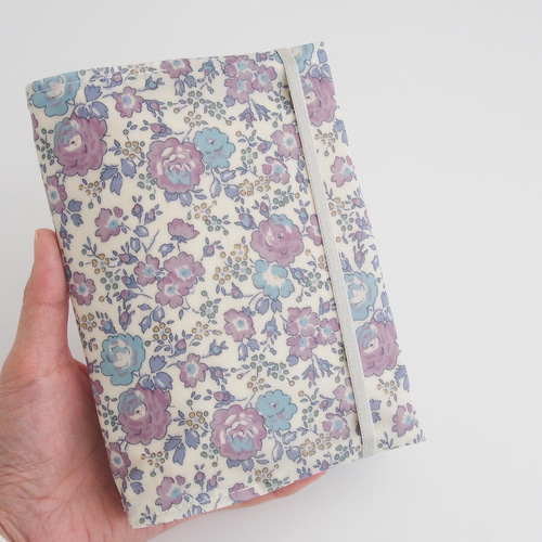 お薬手帳ケース〔フェリシテ(紫)〕ファスナーポケットつき 母子手帳