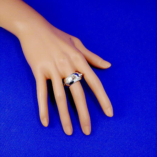 送料無料！アンティークレトロなシルバー925製のナックル・リング6