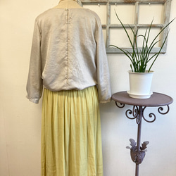 Sale price 成人裙❤️ 聚攏長款緞面裙 芥末黃（尺碼從L到LL都可以） 第7張的照片