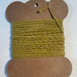 自然栽培100％手紡ぎコットン草木染め糸　10ｍ 4枚目の画像