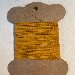 自然栽培100％手紡ぎコットン草木染め糸　10ｍ 6枚目の画像