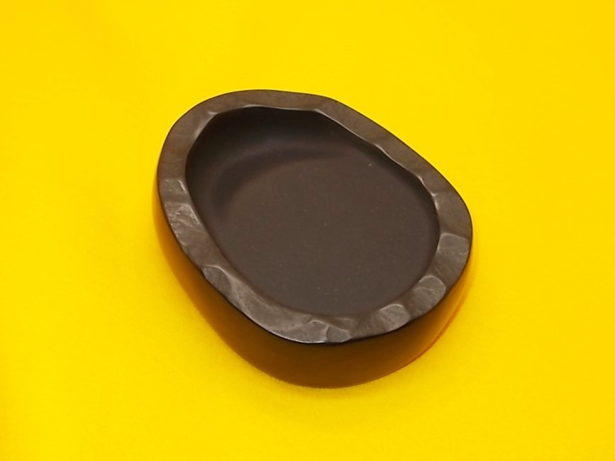 硯 3点　雨端硯 那智黒石