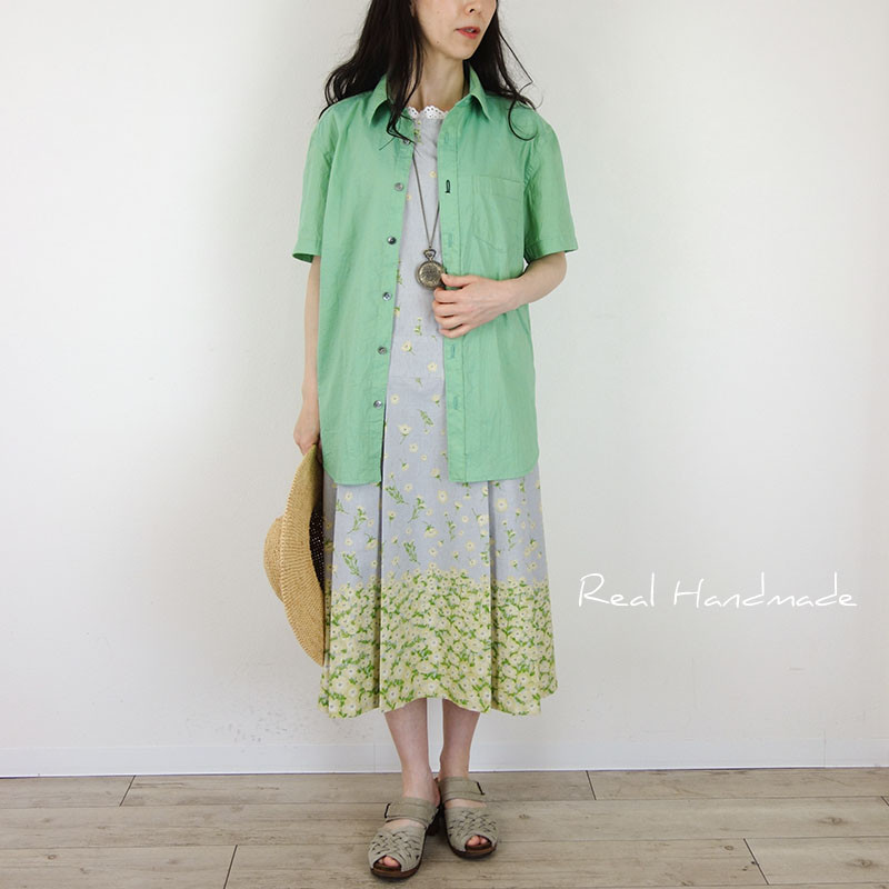 [予約販売] ワッシャーコットンエメグリメンズシャツ