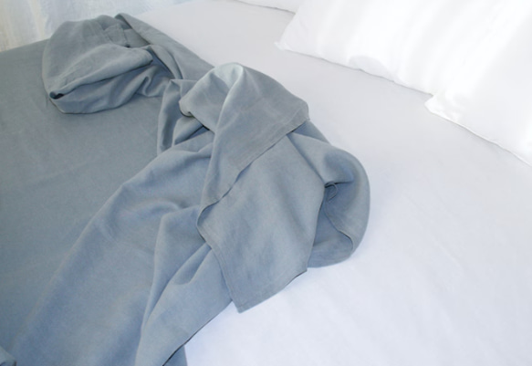 新品 マルチカバー リトアニア 麻100% ナチュラル プレウォッシュ