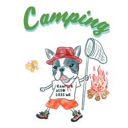 キャンプフレブル キッズ Tシャツ　メッセージ　お出かけ T　親子コーデ　キャンプ　　 7枚目の画像