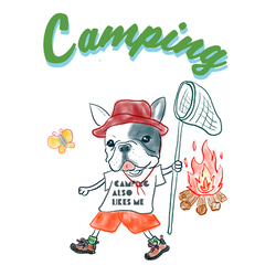 キャンプフレブル キッズ Tシャツ　メッセージ　お出かけ T　親子コーデ　キャンプ　　 8枚目の画像