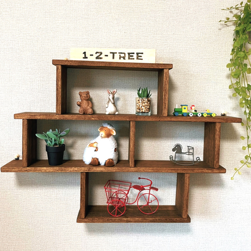 ウォールシェルフ◇壁掛けシェルフ◇飾り棚◇カラー変更可 壁掛け