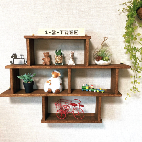 ウォールシェルフ◇壁掛けシェルフ◇飾り棚◇カラー変更可 壁掛け