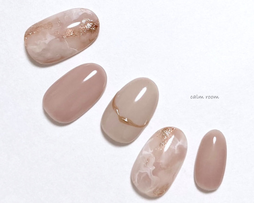 天然石ネイル ニュアンスネイル ミラーネイル ネイルチップオーダー 537addbbb00a6a4c14d965e745f26f