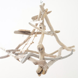 ②あすか＊　オーダーバードアスレチック　ハンドメイド　流木 流木バードアスレチック｜LL キャスター付き - Driftwood and