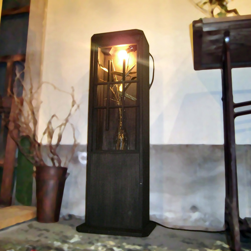花台 写真置き 小物置き 飾り台 格子 間接照明 オリジナルの小さな仏壇
