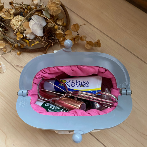 受注製作】プラフレーム リボンプラスチックがま口 タバコケース iQOS  