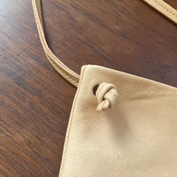 19 世紀法國古董聖經手袋皮包單肩包 Nume 皮革棕色 第3張的照片