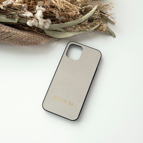 オーダーメイド】スマホケース 姫路レザー 手縫い キャンモア 大阪販売