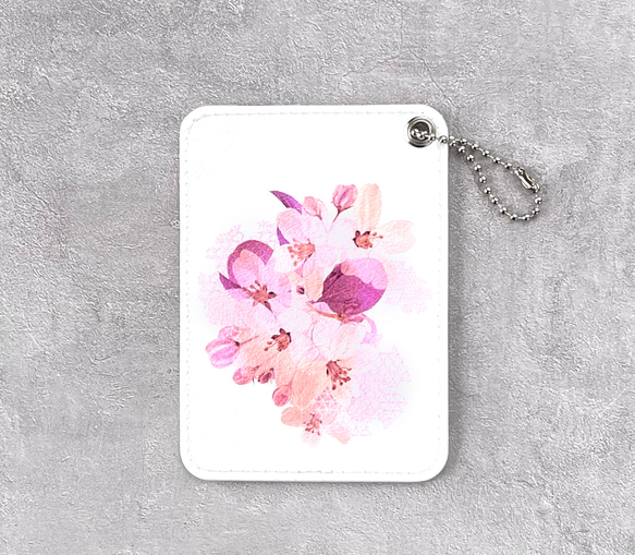 -姫林檎- 花と草木の薄型パスケース 3枚目の画像