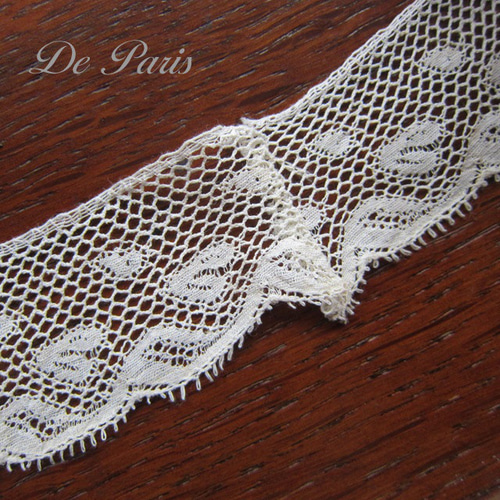 ヴァレンシアンヌレース278cm巾2.8cmフランスアンティーク レース