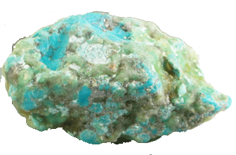 ターコイズメキシコ産原石、カッパーマトリックス　id:20531