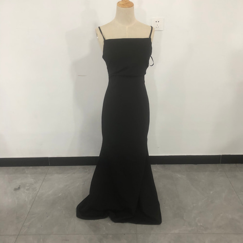 大人気上昇 カラードレス トレーン キャミソール 二次会 背中見せ 抜群  