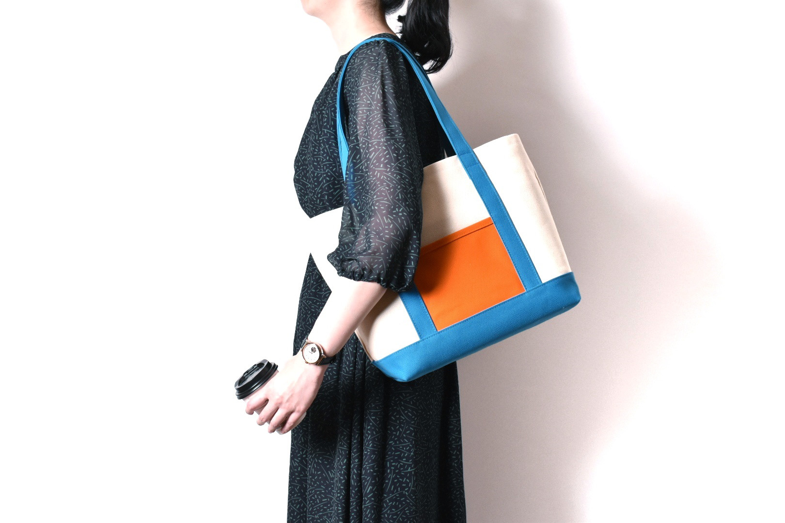 朝焼けの海　A4トート