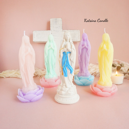 選べるカラー / 蓮 / 聖母マリアキャンドル ～ Lotus ～ キャンドル