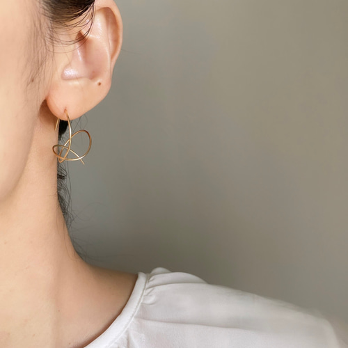 Moment 14kgf フープピアス ピアス（フープ） f accessory 通販
