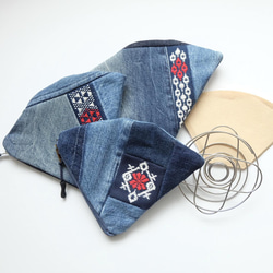 小銀座咖啡過濾盒咖啡豆【露營☺︎刺繡】Denim Remake 第12張的照片