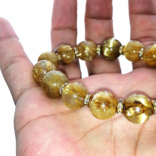 ハイグレード！！　タイガータイチンルチルブレス8㎜（新品未使用）キャッツ入り ハイグレード！！ タイガータイチンルチルブレス8㎜（新品未使用