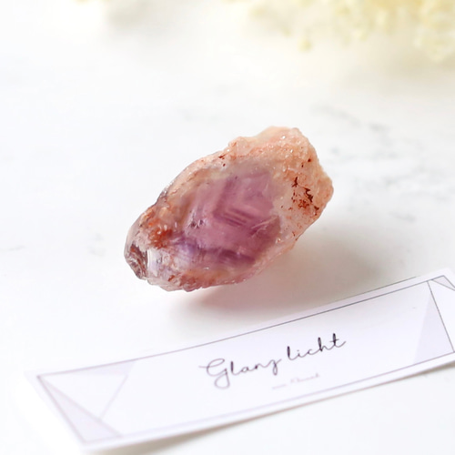 天然石 ファントムアメジスト スライス スラブ 原石 20日まで