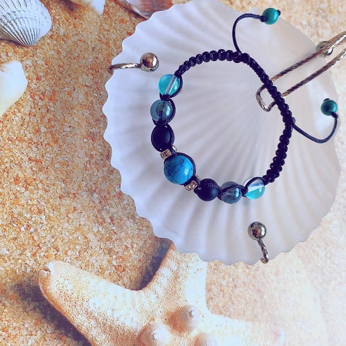 【専用品】オーダーアクセサリー 天然石ブレスレット NOLITA LABORATORY ターコイズ タイガーアイ オニキス パワーストーン