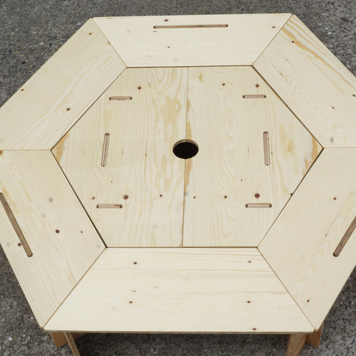 ヘキサテーブル ローテーブル・リビングテーブル kinakoma.craft 通販