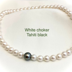 White choker Tahiti black（ホワイトチョーカータヒチブラック） 1枚目の画像