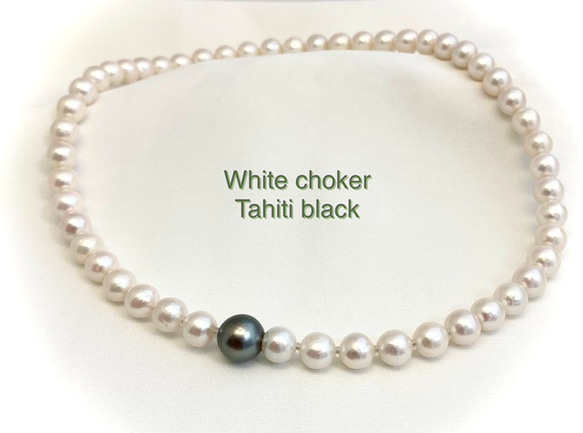 White choker Tahiti black（ホワイトチョーカータヒチブラック） 1枚目の画像