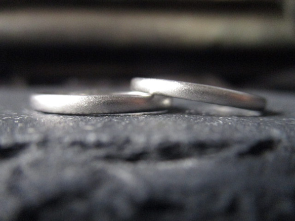 　【結婚指輪SOLIS】 ARTEMIS  アルテミス　2本セット価格　PT950鍛造指輪 13枚目の画像