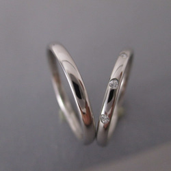 　【結婚指輪SOLIS】 ARTEMIS  アルテミス　2本セット価格　PT950鍛造指輪 12枚目の画像