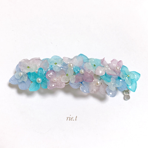 rie.t】本物の紫陽花 バレッタ バレッタ rie.t 通販 13965324