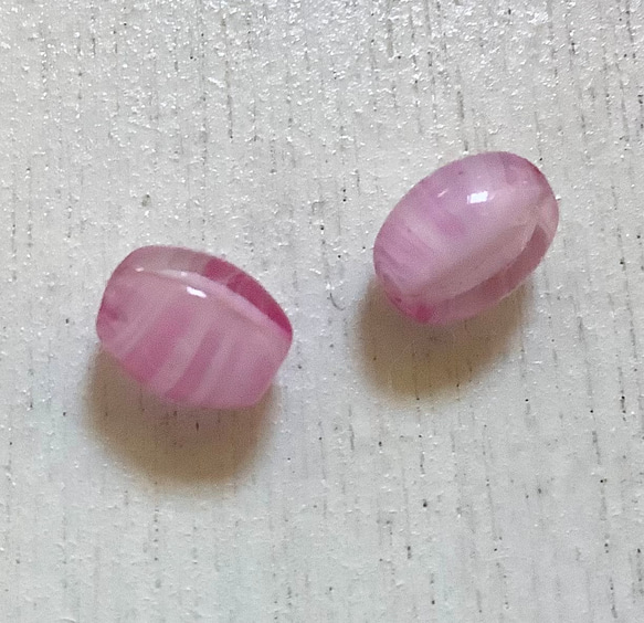 ヴィンテージビーズ　ピンク 1枚目の画像