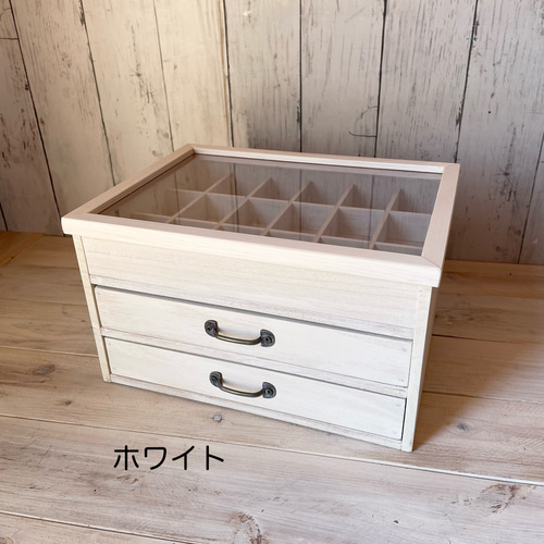 受注制作】☆標本箱風ケース☆アンティーク風ケース