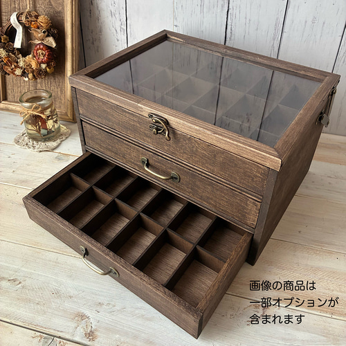 受注制作】アンティーク風標本箱 ☆コレクションケース☆アクセサリー