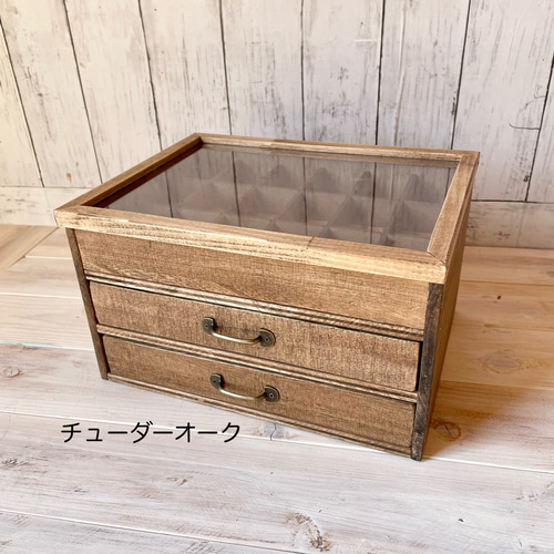受注制作】☆標本箱風ケース☆アンティーク風ケース