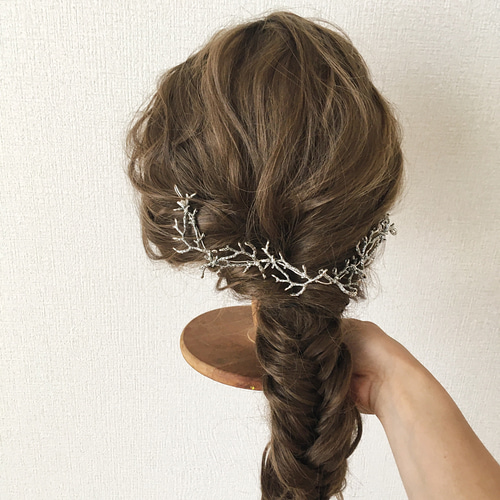 ブランチ クラウン 小枝アクセサリー ヘッドドレス バック