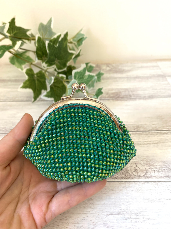 ビーズがま口財布 ビーズポーチ がま口 ito_toiro 通販 13966341