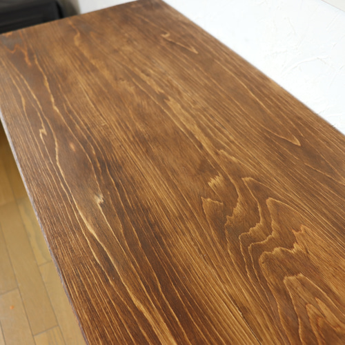 国産ひのき100cm 天板厚32ミリ 木製テーブルカフェダイニングテーブル