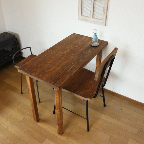 国産ひのき100cm　天板厚32ミリ　木製テーブルカフェダイニングテーブル　カウンターテーブル　 16枚目の画像