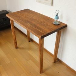 国産ひのき100cm　天板厚32ミリ　木製テーブルカフェダイニングテーブル　カウンターテーブル　 6枚目の画像