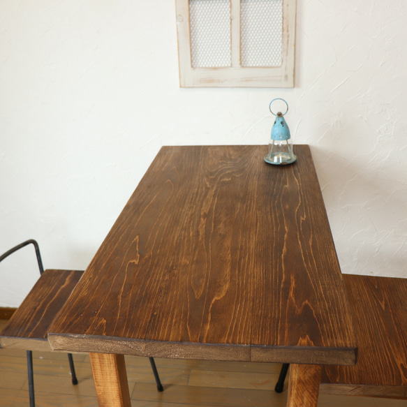 国産ひのき100cm　天板厚32ミリ　木製テーブルカフェダイニングテーブル　カウンターテーブル　 14枚目の画像