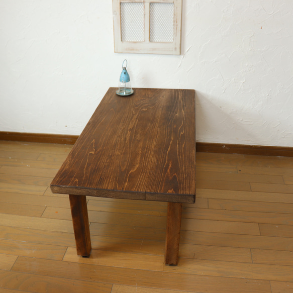 国産ひのき100cmローテーブル　　cafeカフェダイニングテーブル　カウンターテーブル　 14枚目の画像