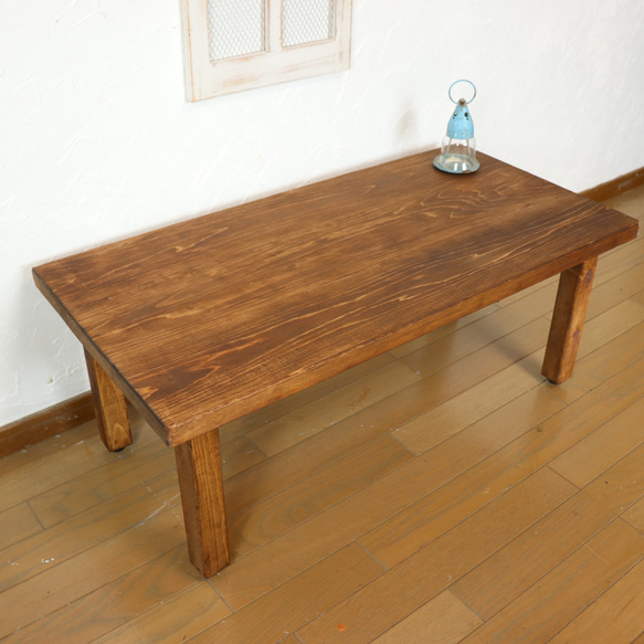 国産ひのき100cmローテーブル　　cafeカフェダイニングテーブル　カウンターテーブル　 2枚目の画像